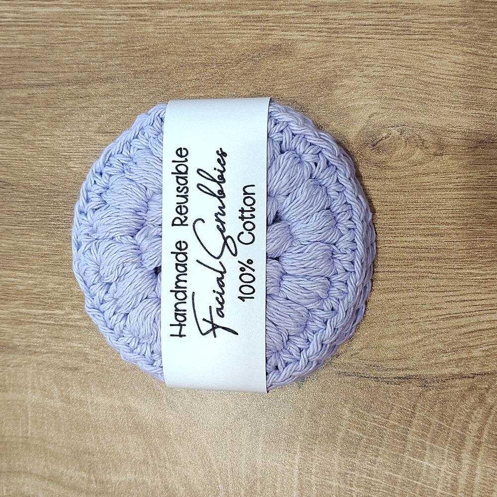 Handmade Reusable Facial Scrubbies Set of 3 100% Cotton PICK YOUR COLOR! - Picture 4 of 4